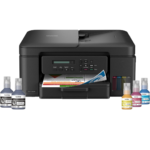 brother wireless all in one ink tank printer, dcp t730dw, automatic duplex print & scan, adf, email & mobile print, compact design