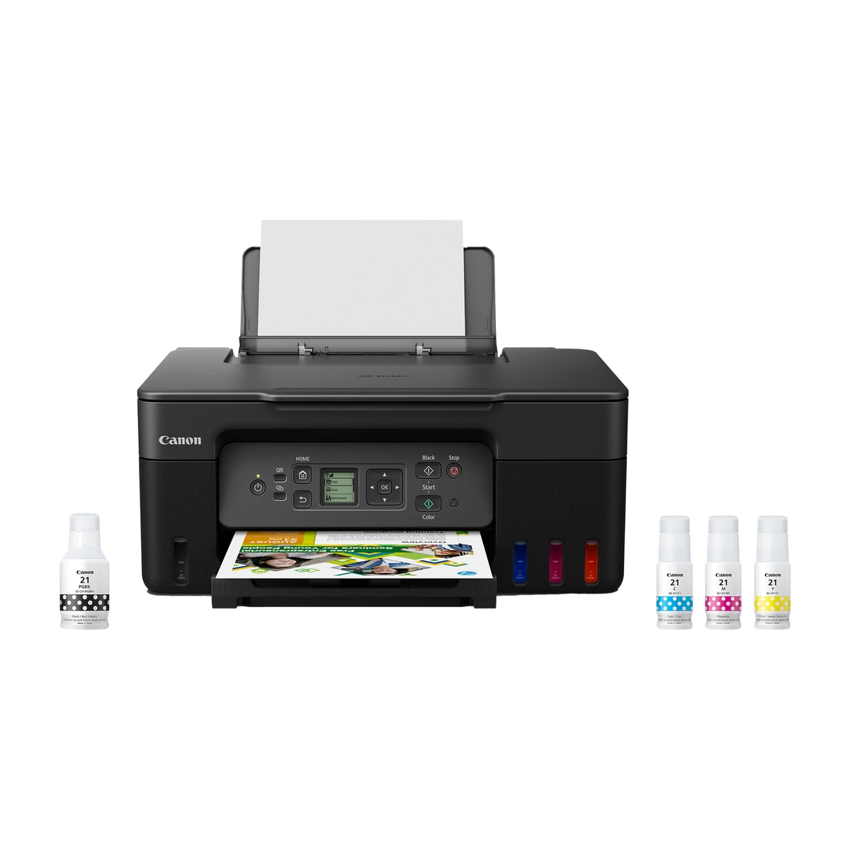 Canon PIXMA G3270 printer with GI-21 ink bottles Canon PIXMA G3270 printer with GI-21 ink bottles