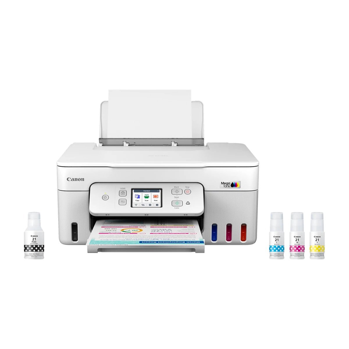 Canon PIXMA G3290 with GI-21 ink bottles Canon PIXMA G3290 with GI-21 ink bottles