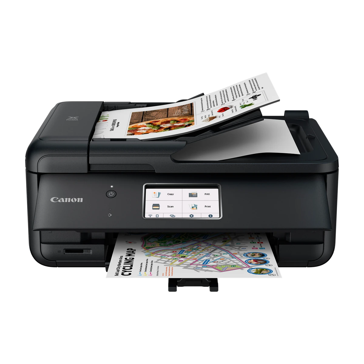 Canon PIXMA TR8620a with documents in the ADF Canon PIXMA TR8620a with documents in the ADF