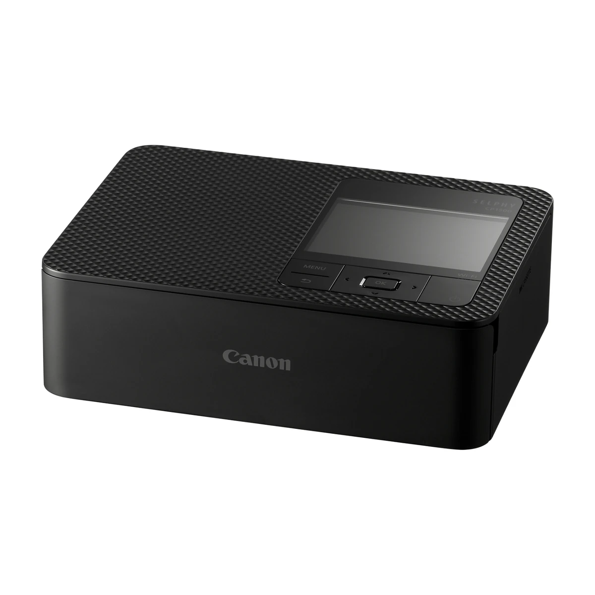 Canon SELPHY CP1500 black, angled view Canon SELPHY CP1500 black, angled view
