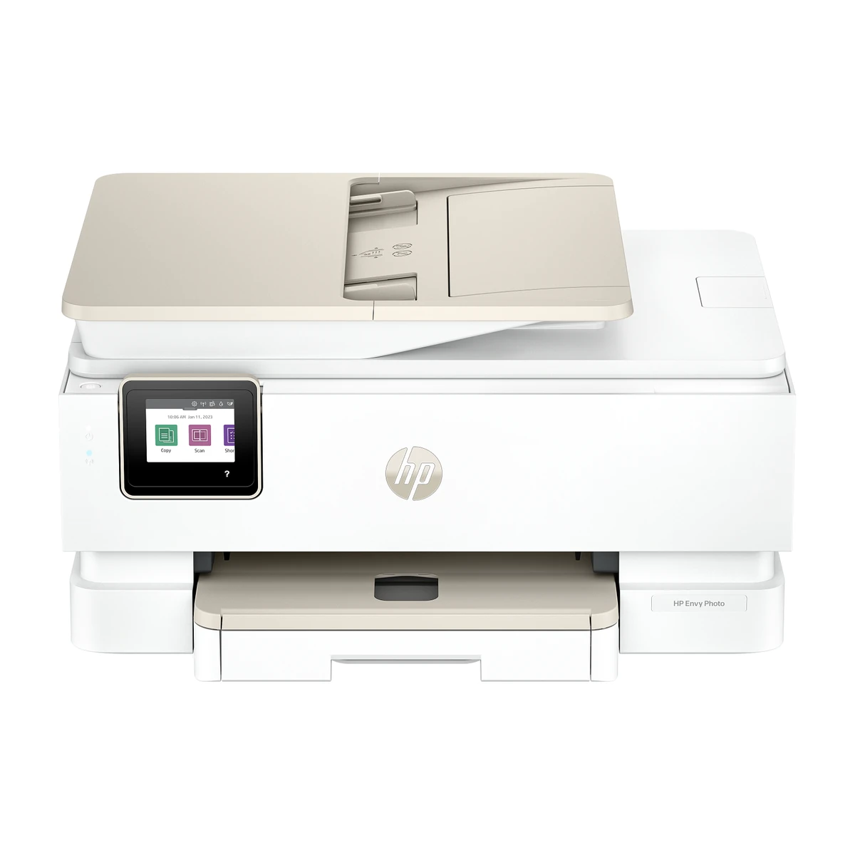 HP Envy Photo 7975 all-in-one printer, front view HP Envy Photo 7975 all-in-one printer, front view
