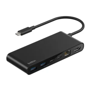 Belkin 8-Port USB-C Hub with 2.5Gb Ethernet INC024, front view