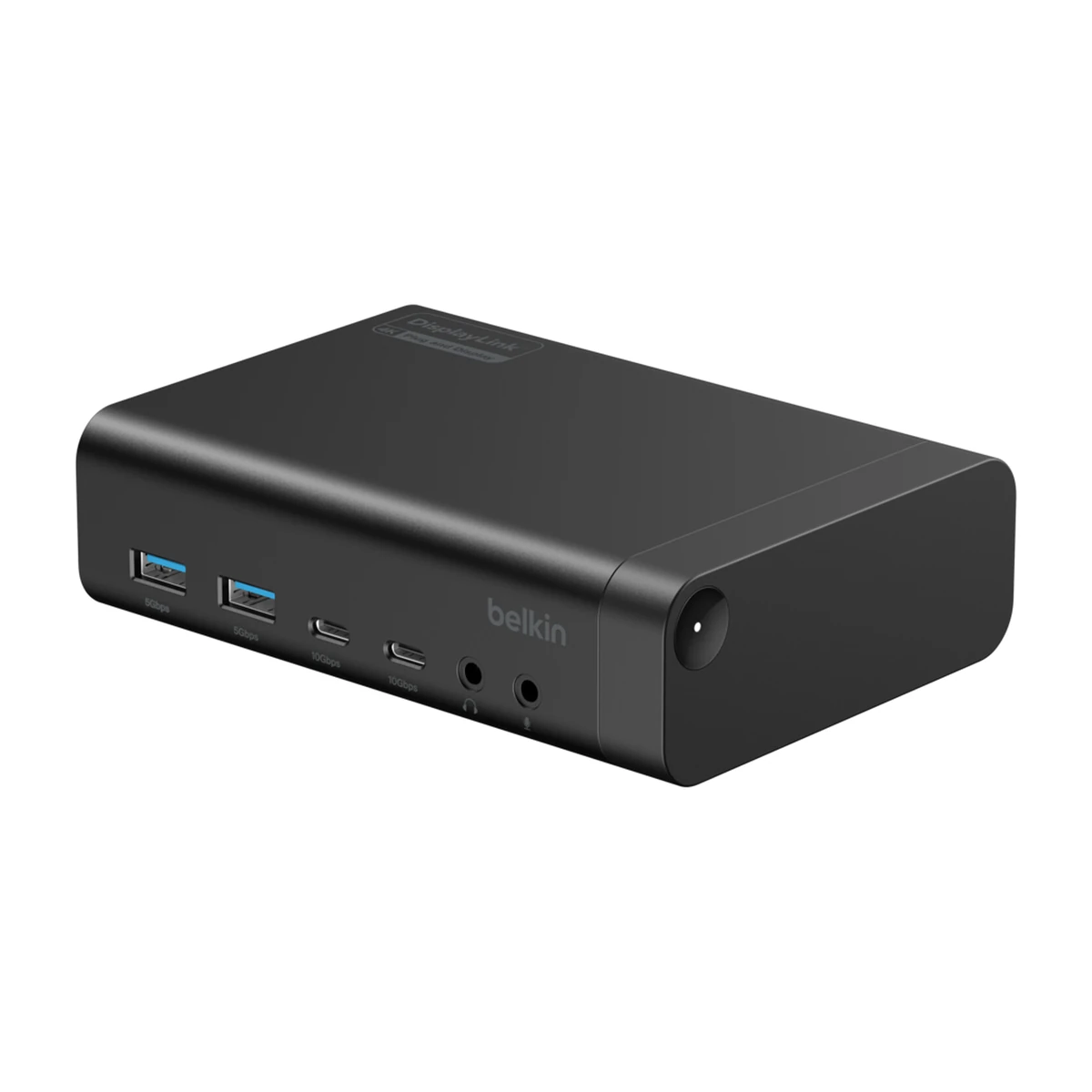Belkin Universal 14-Port Dual Display USB-C Dock INC025, three quarter view Belkin Universal 14-Port Dual Display USB-C Dock INC025, three quarter view