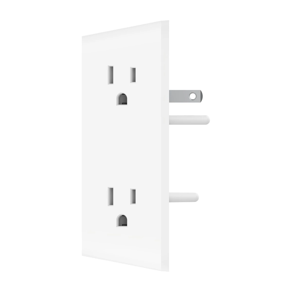 Belkin SRA008p6tt wall surge protector, side view with plug Belkin SRA008p6tt wall surge protector, side view with plug