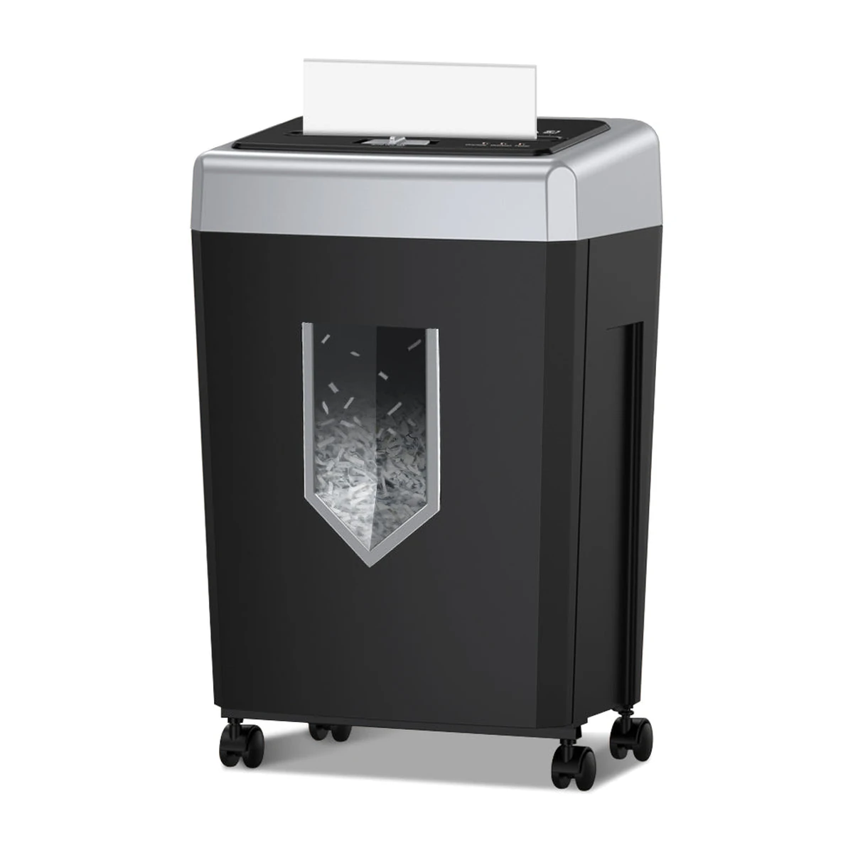 Bonsaii C169-B cross-cut shredder, right angle view Bonsaii C169-B cross-cut shredder, right angle view