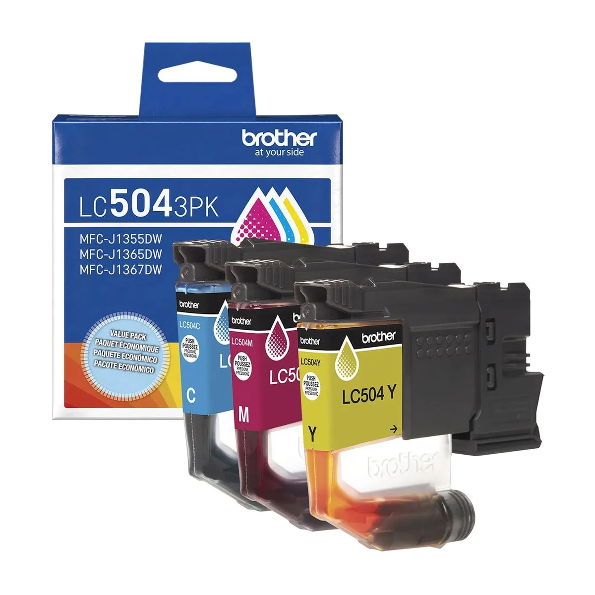 Brother LC5043PKS cyan, magenta and yellow ink cartridges with retail pack Brother LC5043PKS cyan, magenta and yellow ink cartridges with retail pack