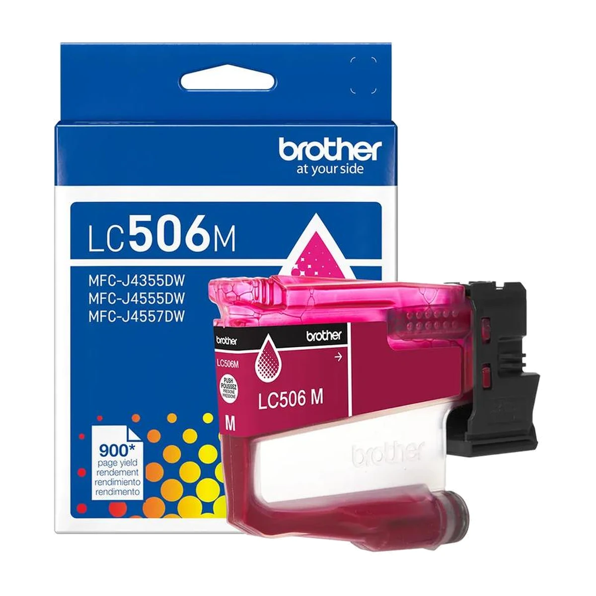 Brother LC506MS standard yield magenta ink cartridge with retail pack Brother LC506MS standard yield magenta ink cartridge with retail pack