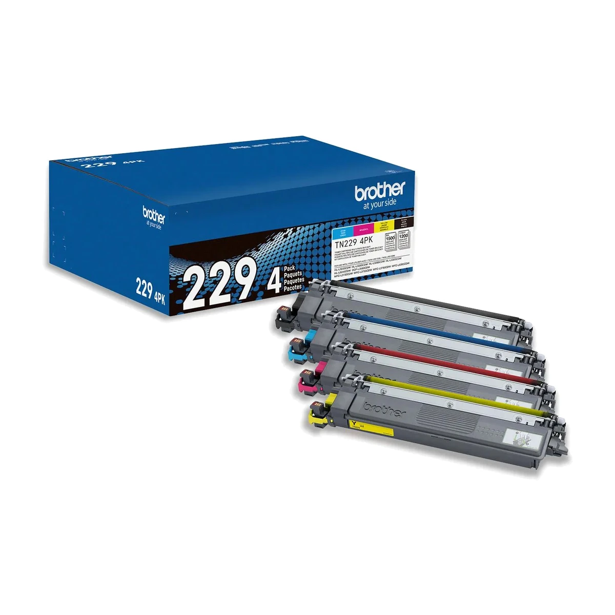 Brother TN2294PK toner 4-pack box with black, cyan, magenta and yellow cartridges Brother TN2294PK toner 4-pack box with black, cyan, magenta and yellow cartridges