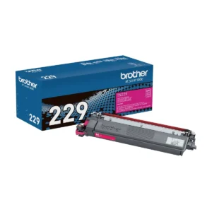 Brother TN229M standard yield magenta toner cartridge with retail box