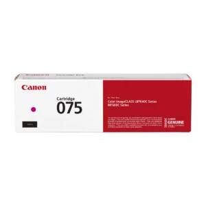 Canon Toner 075 magenta cartridge retail box, front view
