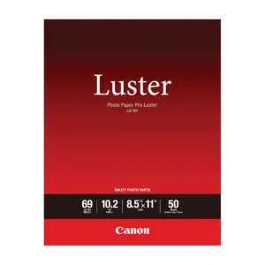 Canon Photo Paper Pro Luster LU-101 letter 50-sheet pack, front