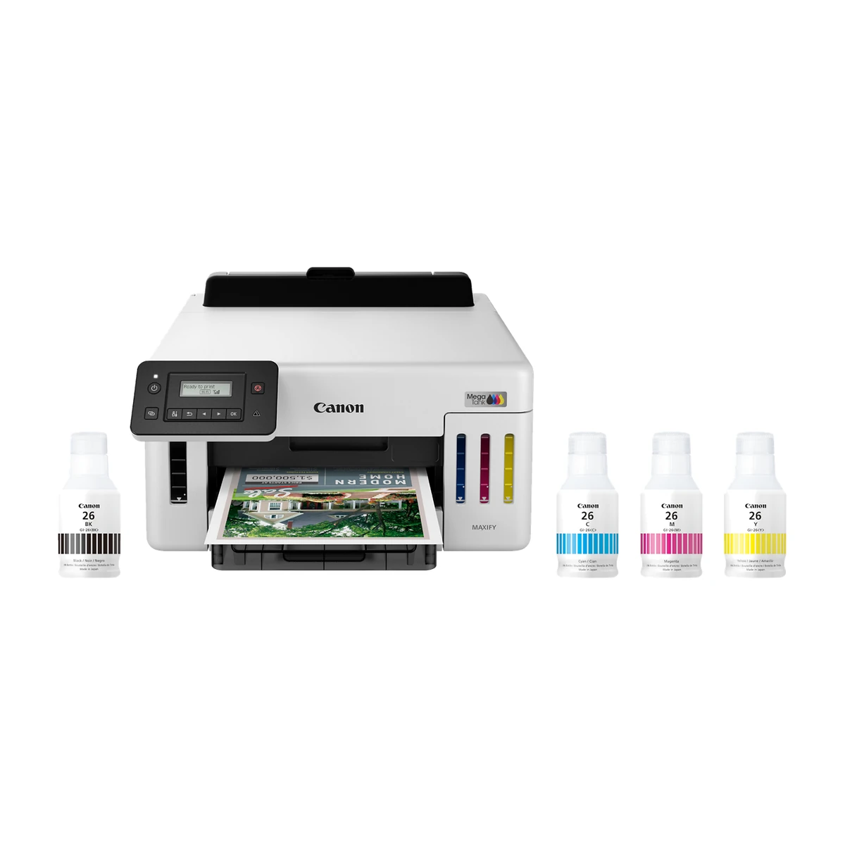 Canon MegaTank GX5120 with GI-26 ink bottles Canon MegaTank GX5120 with GI-26 ink bottles