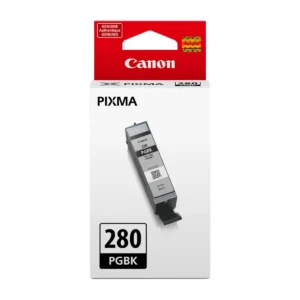 Canon PGI-280 PGBK pigment black ink tank package, front view