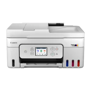 Canon PIXMA G4280 MegaTank printer in white, front view