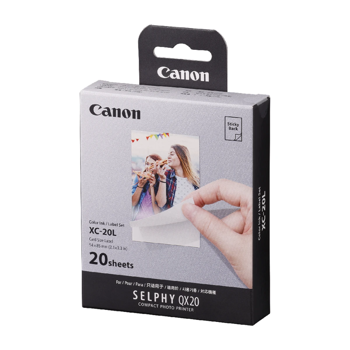 Canon SELPHY XC-20L color ink and label set package Canon SELPHY XC-20L color ink and label set package