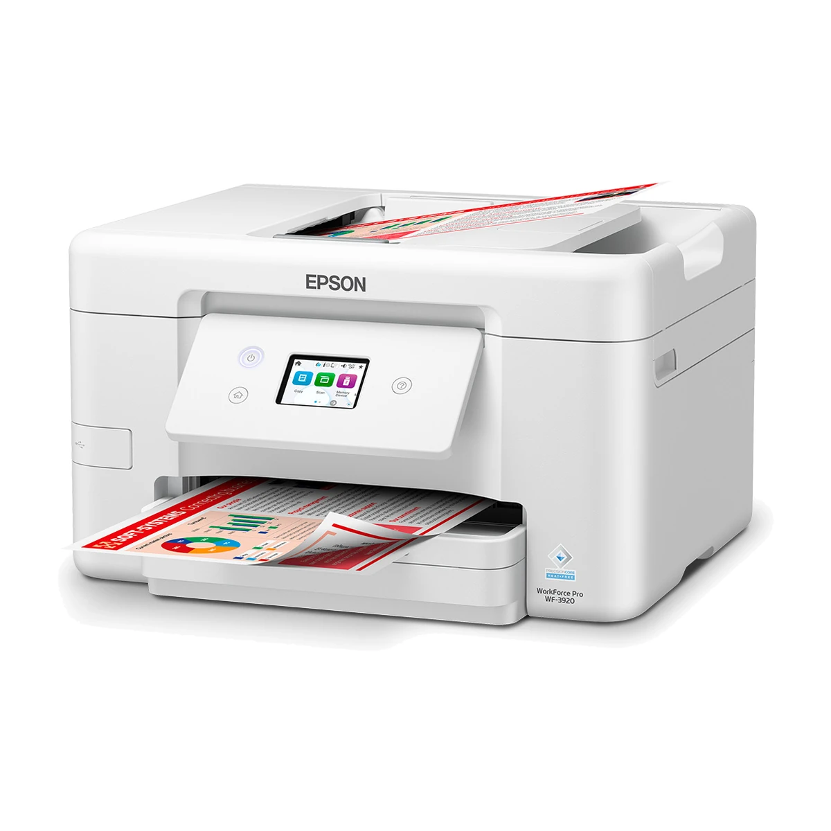 Epson WorkForce Pro WF-3920, angled left view Epson WorkForce Pro WF-3920, angled left view