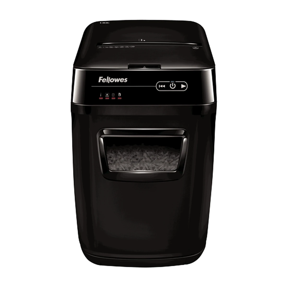 Fellowes AutoMax 150C auto feed shredder, front view Fellowes AutoMax 150C auto feed shredder, front view