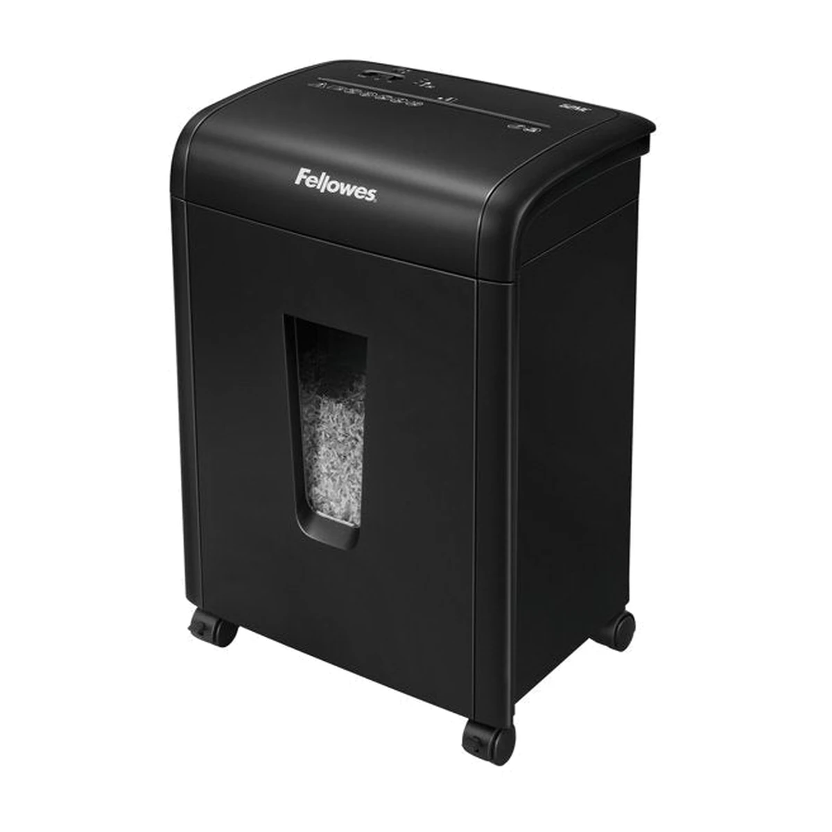 Fellowes Microshred 62MC micro-cut shredder, top angle view Fellowes Microshred 62MC micro-cut shredder, top angle view