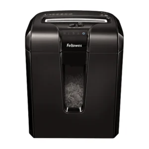Fellowes Powershred 63Cb cross-cut shredder, front view