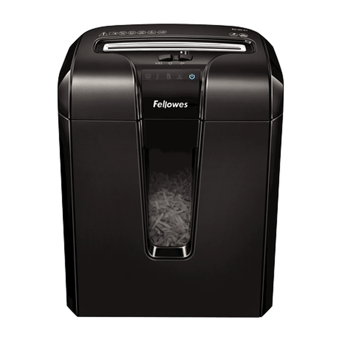Fellowes Powershred 63Cb cross-cut shredder, front view Fellowes Powershred 63Cb cross-cut shredder, front view