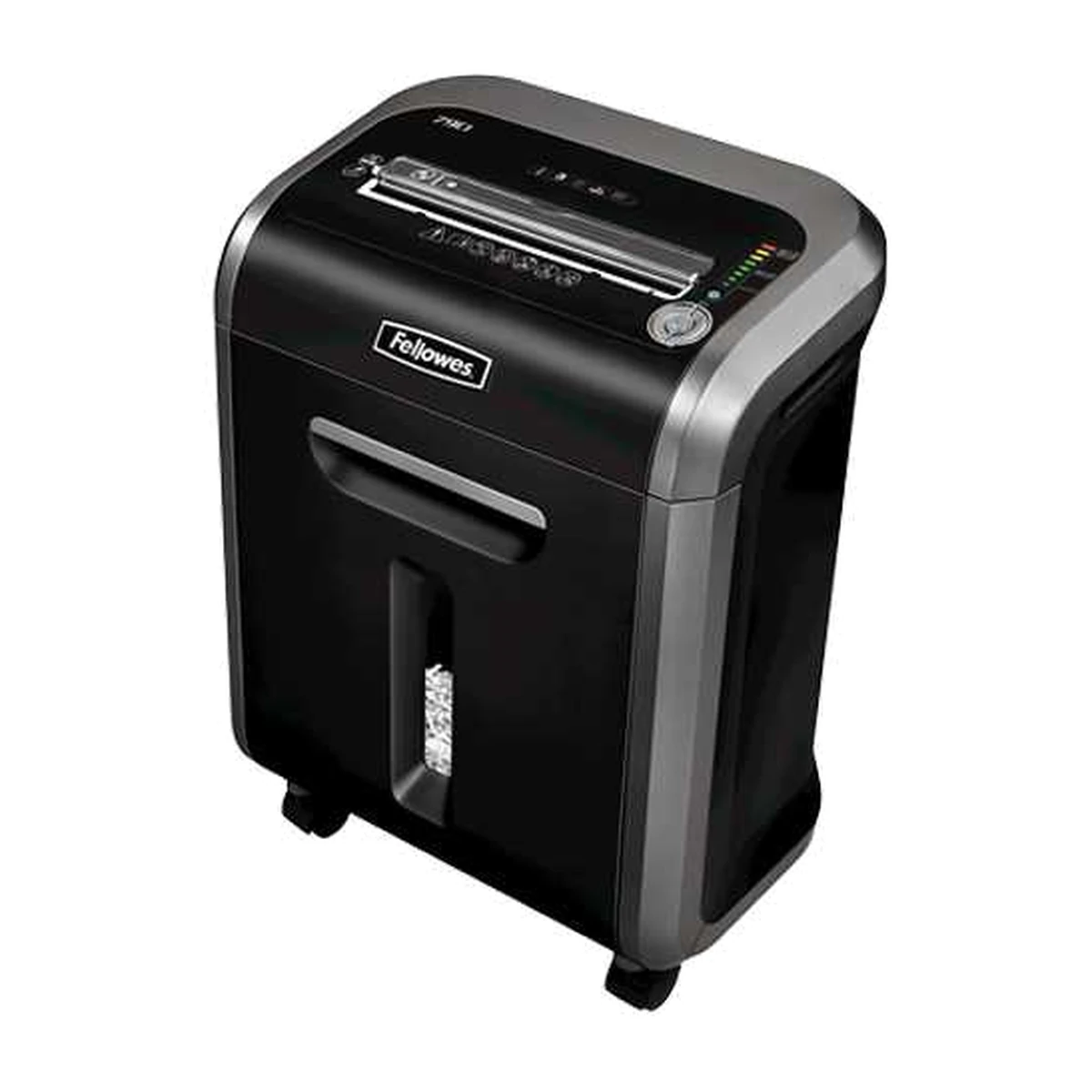 Fellowes Powershred 79Ci cross-cut shredder, left angle view Fellowes Powershred 79Ci cross-cut shredder, left angle view