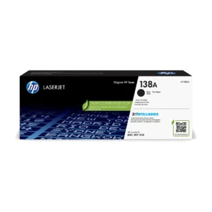 HP 138A Black toner cartridge W1380A retail box, front view