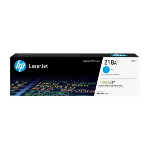 HP 218A Cyan toner cartridge W2181A retail box, front view