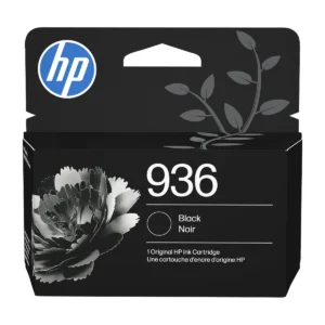 HP 936 Black ink cartridge 4S6V2LN retail pack, front view