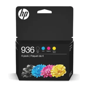 HP 936 Black, Cyan, Magenta, Yellow Ink Cartridge 4-Pack 6C3Z5LN for OfficeJet Pro 9125e, 9135e HP 936 Black, Cyan, Magenta, Yellow Ink Cartridge 4-Pack 6C3Z5LN for OfficeJet Pro 9125e, 9135e