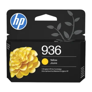 HP 936 Yellow Ink Cartridge 4S6V1LN retail pack, front view