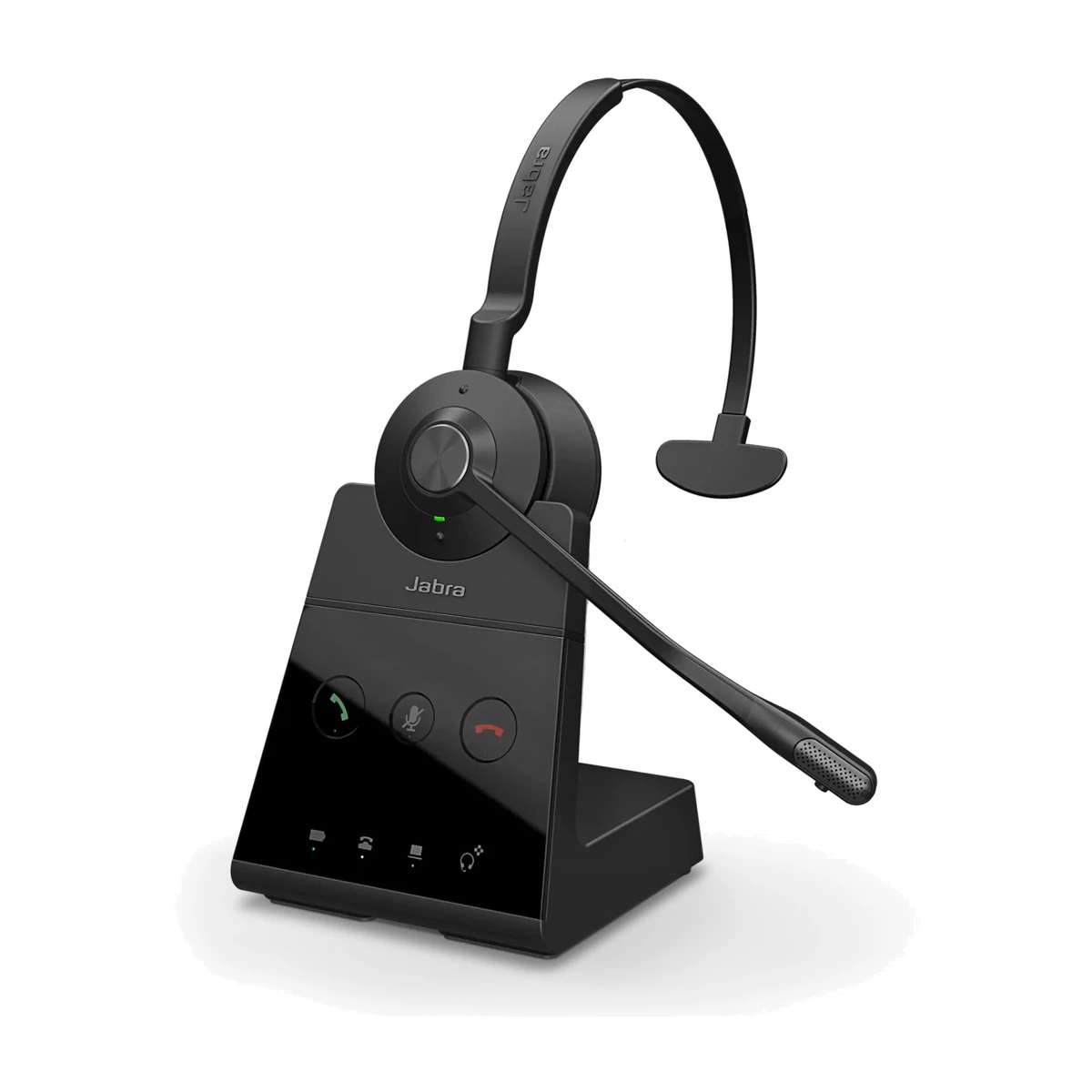 Jabra Engage 65 SE Mono DECT headset, headset on its DECT base Jabra Engage 65 SE Mono DECT headset, headset on its DECT base