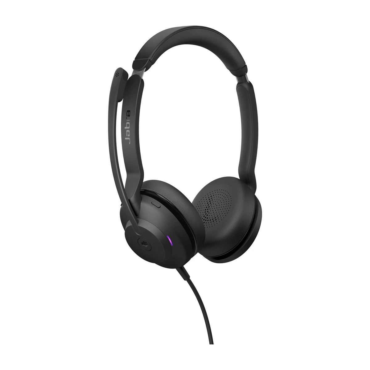 Jabra Evolve2 30 SE MS Stereo headset, angled view Jabra Evolve2 30 SE MS Stereo headset, angled view