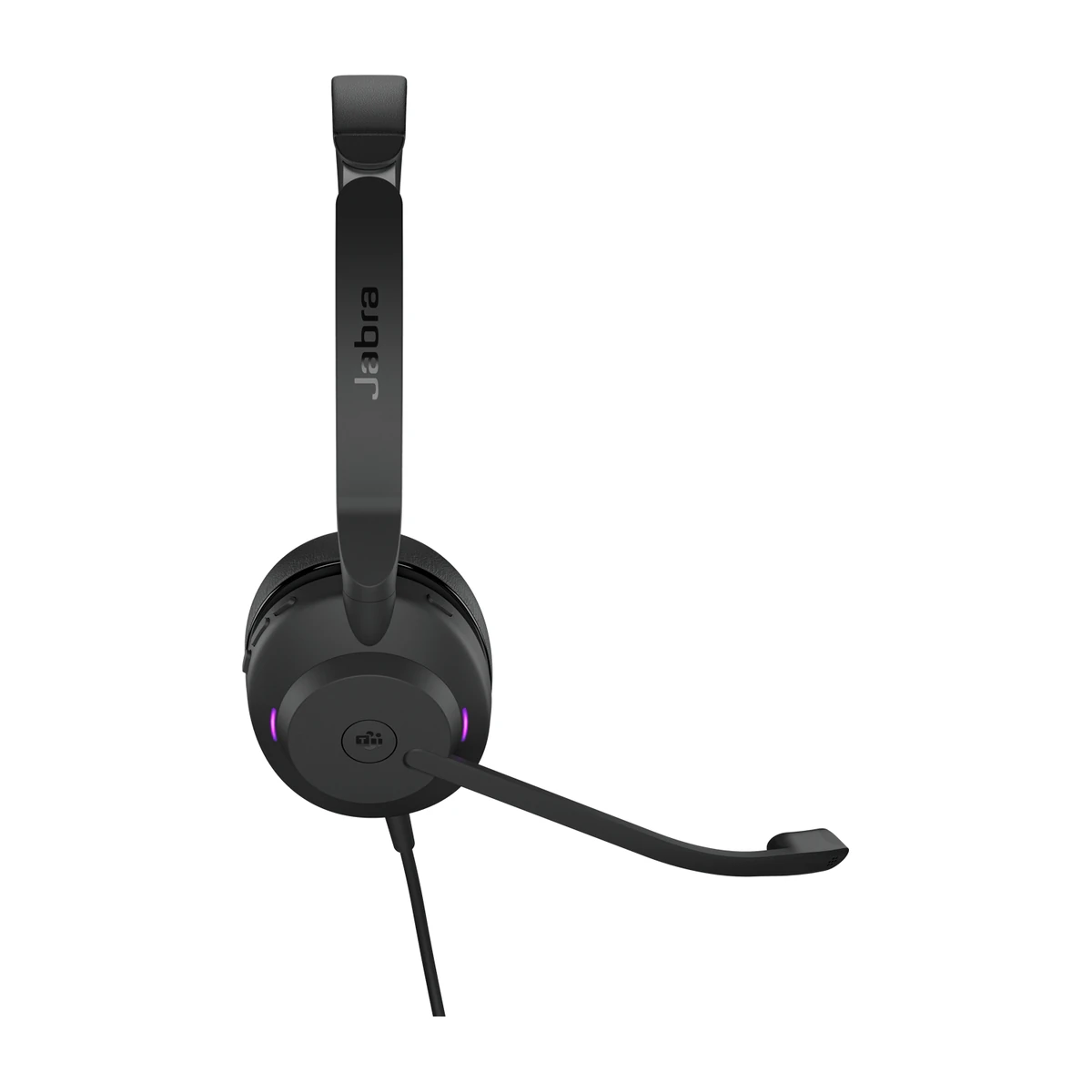 Jabra Evolve2 30 SE MS Stereo headset, side view Jabra Evolve2 30 SE MS Stereo headset, side view