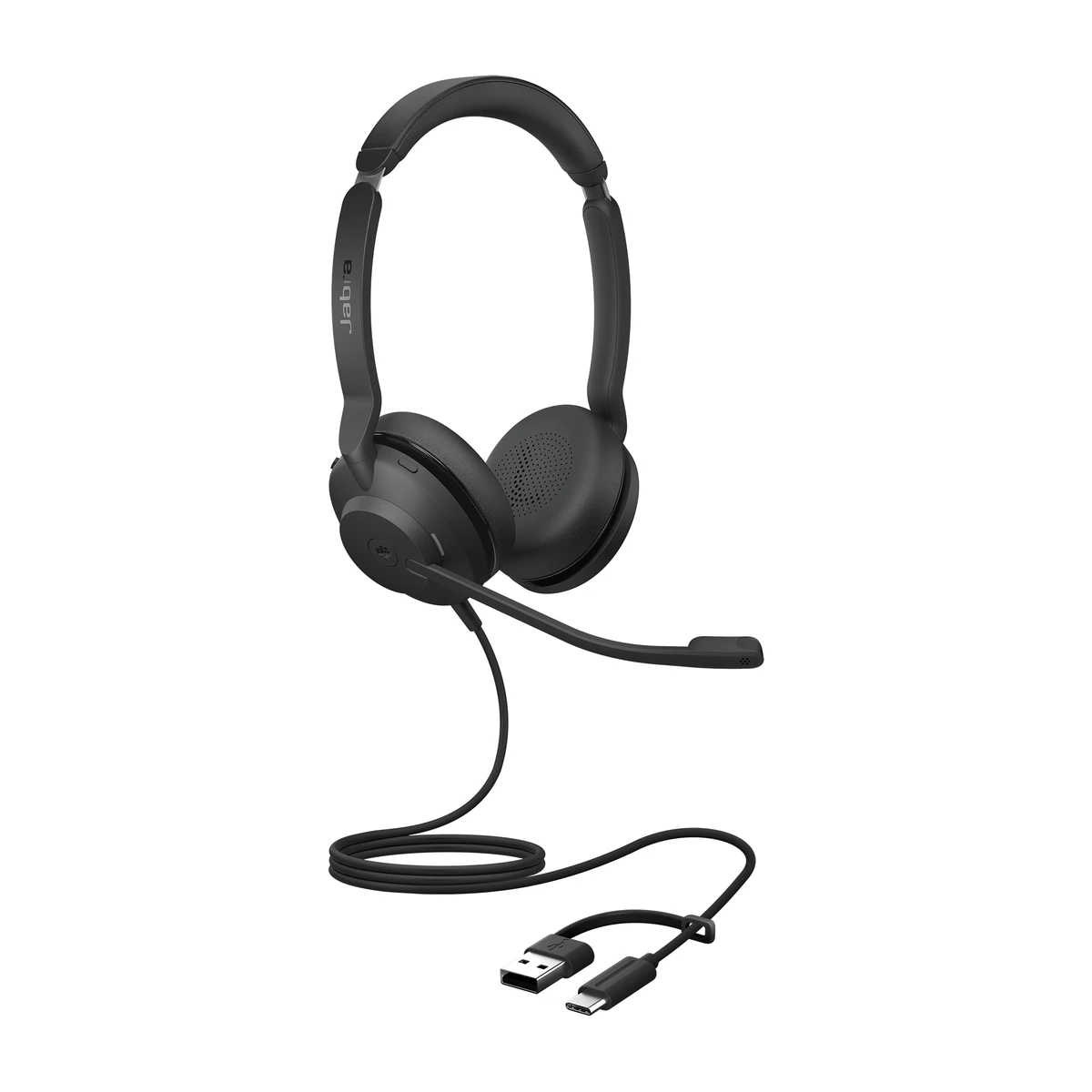 Jabra Evolve2 30 SE MS Stereo headset, with USB-C cable and USB-A adapter Jabra Evolve2 30 SE MS Stereo headset, with USB-C cable and USB-A adapter