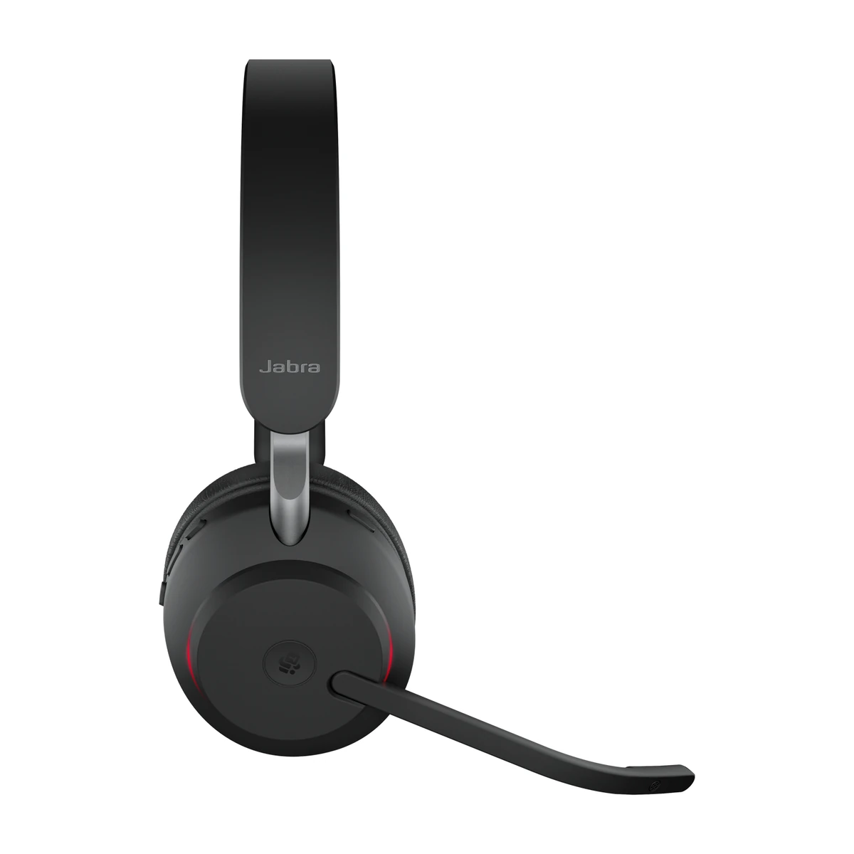 Jabra Evolve2 65 MS Stereo headset, black, side view Jabra Evolve2 65 MS Stereo headset, black, side view