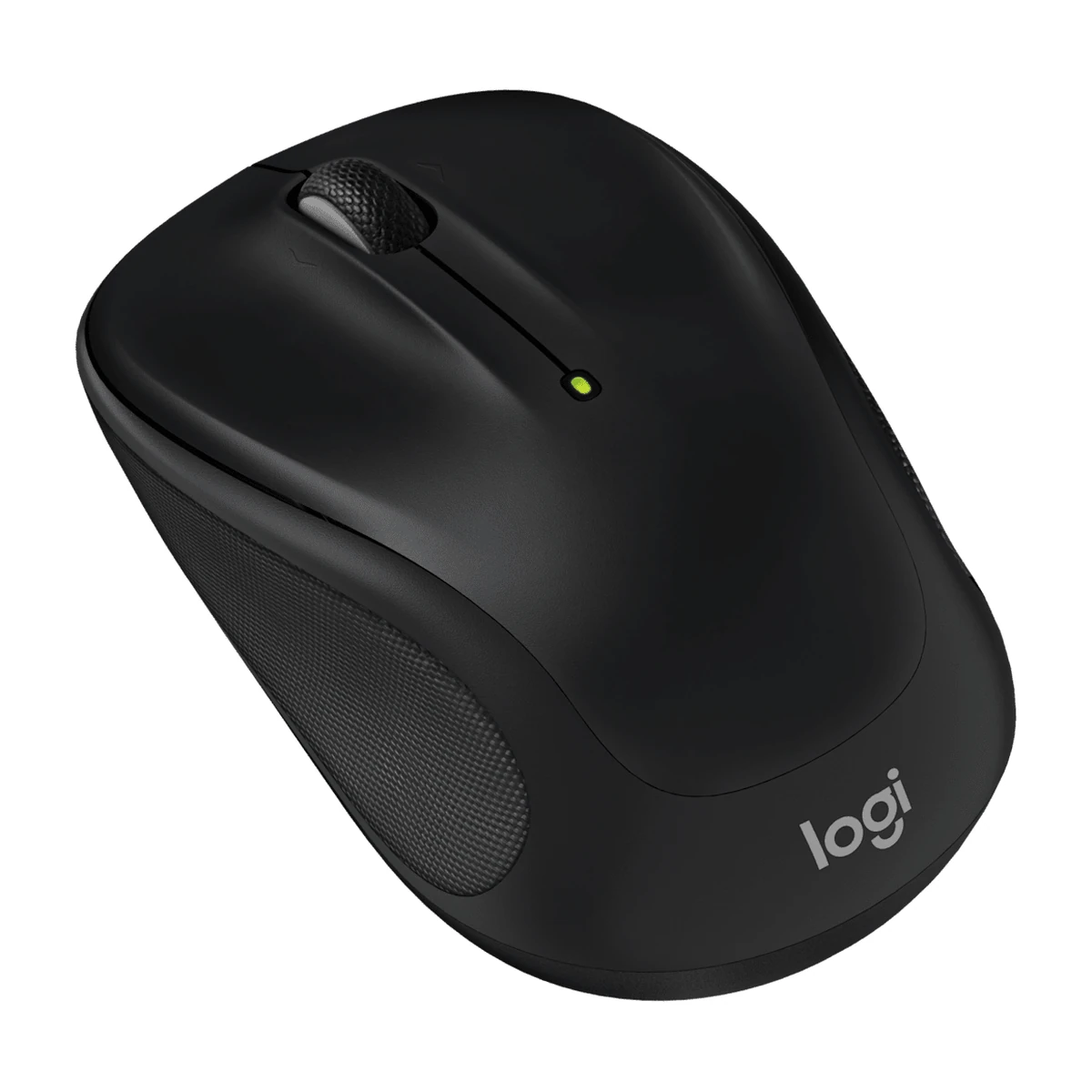 Logitech M325s wireless mouse in Black, angled view Logitech M325s wireless mouse in Black, angled view