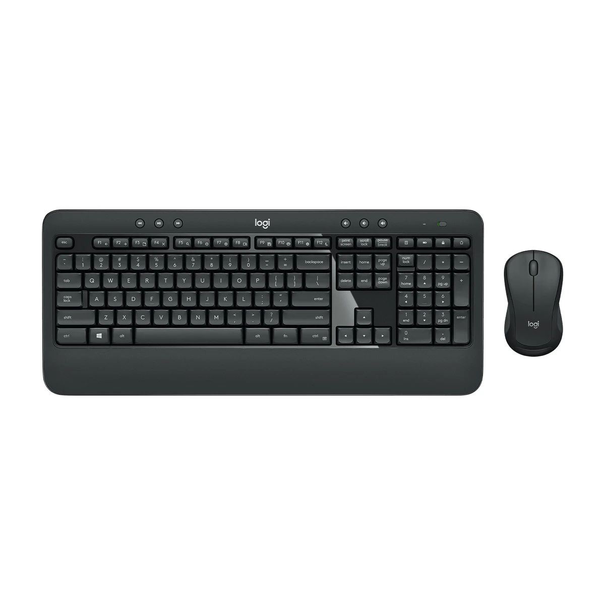 Logitech MK540 Advanced wireless combo, top view Logitech MK540 Advanced wireless combo, top view