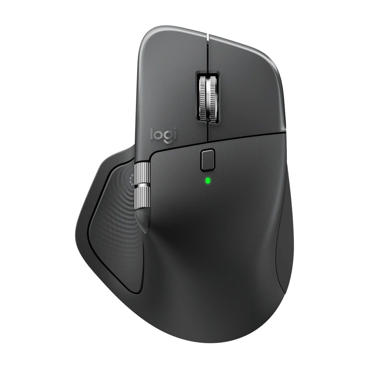 Logitech MX Master 4 mouse in Graphite, top view Logitech MX Master 4 mouse in Graphite, top view