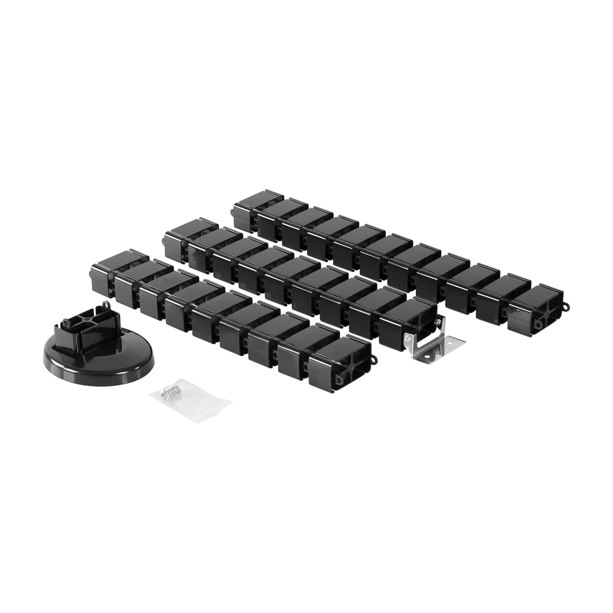 Mount-It MI-7280 cable spine segments, base and mounting parts Mount-It MI-7280 cable spine segments, base and mounting parts
