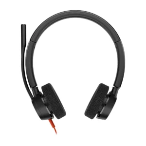 Poly Blackwire 3320 stereo USB-C headset, front view