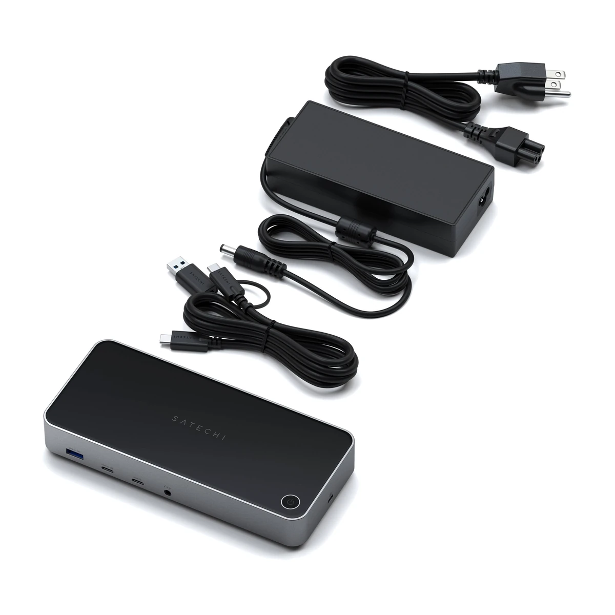 Satechi Triple 4K Display Docking Station ST-D4KTM-US, in the box view Satechi Triple 4K Display Docking Station ST-D4KTM-US, in the box view